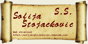 Sofija Stojačković vizit kartica